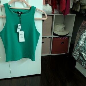 Express Vibrant Green Tank Top